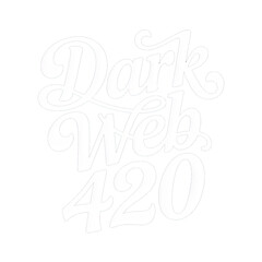 Obraz premium Dark web 420 text art with grunge distressed lettering