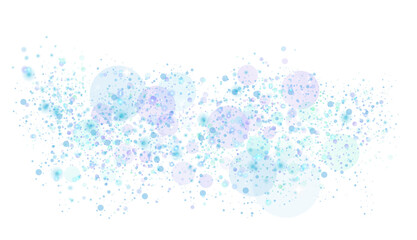 Blue glitter and bokeh