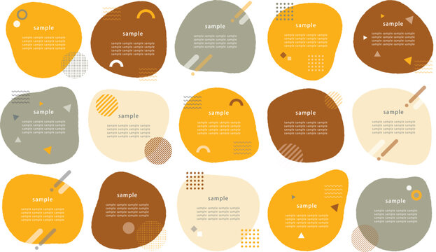 ゆるやかな丸いフレーム（イエロー・ブラウン系）