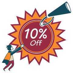 Colorful discount badge icons set, shopping sale labels, promotional offer stickers, big sale marketing tags, seasonal sale badge bundle for online shopping and e-commerce advertising, modern trendy r