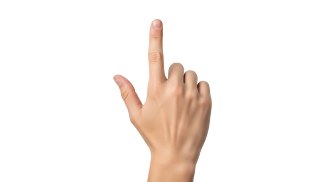Index finger pointing up