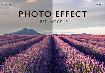 Photo Effect Adjustment Mockup