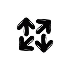 Creative direction pointer design, arrows pointing