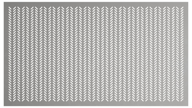 seamless chevron pattern metal texture for modern architectural facade or interior wall cladding, 3d render