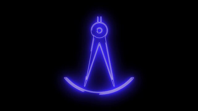 Creative process icons viduo neon animation