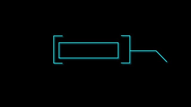 the callous rectangle - mov - Futuristic HUD Elements. Animation of HUD elements, colorful callout for text 4K video. HUD elements on background