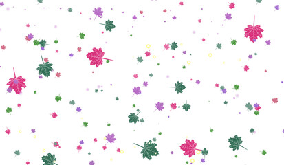 pink and green confetti