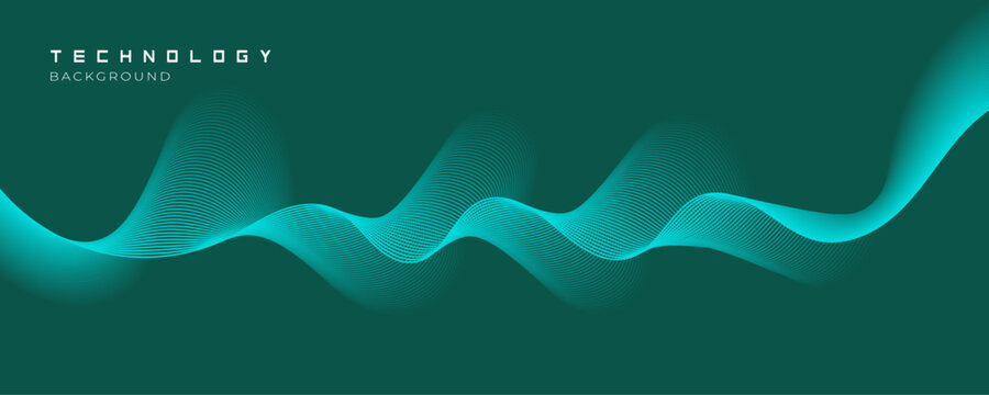 Futuristic Technology Wave Background with Abstract Flowing Lines for digital tech themes, innovation concepts, corporate presentations, UI design, website headers, banners, and abstract project. 