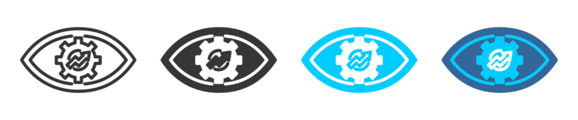  transparency icon set multiple style collection 