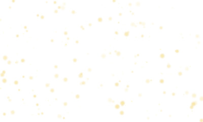 Golden Orb Scatter Vector Confetti with Transparent Background for Festive and Decorative Designs