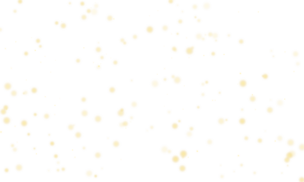 Golden Orb Scatter Vector Confetti with Transparent Background for Festive and Decorative Designs