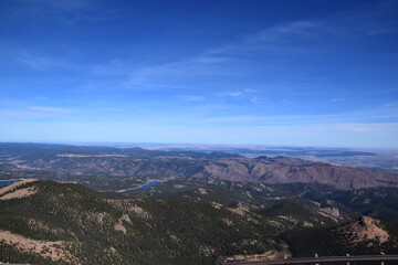 view from the mountain colorado pikes peak