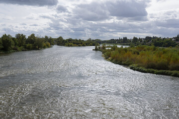 La Loire &agrave; l'aval vue de Beaugency - Loiret - France