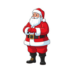 Santa Claus with a white background