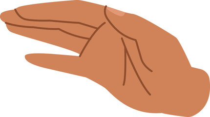 Hand in Gesture Outline