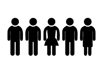 Stickman tired and sick poses icon set. Vector pictogram of people feeling fatigue, stress, illness, exhaustion, back pain, stomach ache, headache, depression, burnout, sad, emotional health symbol.