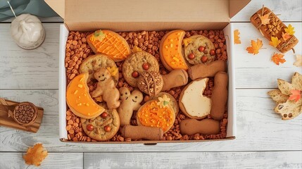 Mock-up cardboard candy box