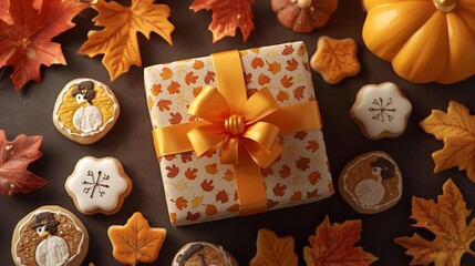 christmas decoration with gift box