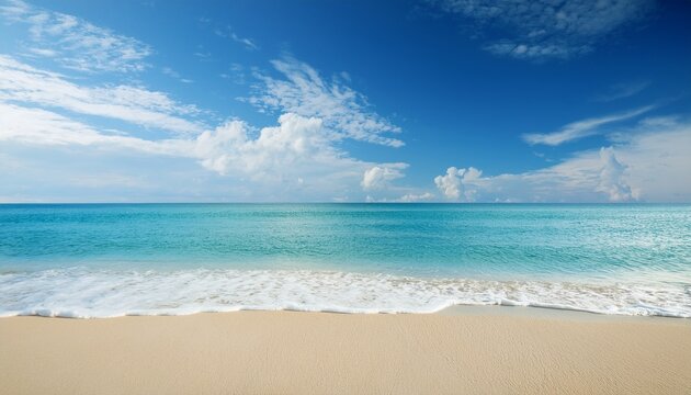 Beach With Sky Hd 8K Wallpaper Stock Photographic Image