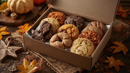 Mock-up cardboard cookie box