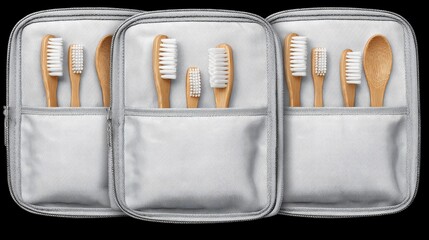 Set of pharmaceutical pens in a red medicine box isolated on white