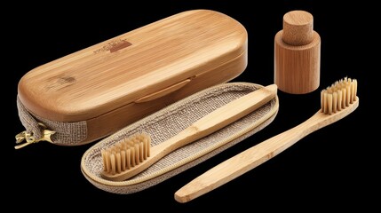 Wooden comb and scissors beauty equipment object isolated on white