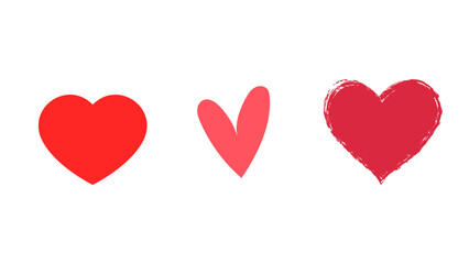 heart, love, valentine, symbol, red, shape, day, romance, hearts, passion, vector, romantic, valentines, illustration, icon, 3d, design, holiday, sign, color, wedding, object, decoration, shiny