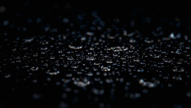 Liquid Luminescence. An Abstract Study in Water Droplets and Reflections.