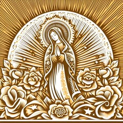 Virgin Mary with the Crown