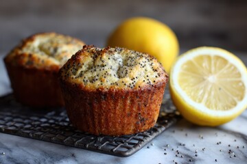 Deliciously Baked Lemon Poppyseed Muffins: A Fresh and Healthy Breakfast Treat