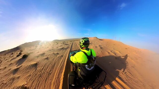 Quad bike sunset tour in Dakhla in Morocco