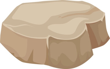 Stone illustration presenting natural geological element