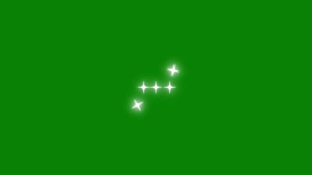 Sparkling stars Shine animation.glowing sparkle effect,Twinkle lights,sparkling glitter stars, shine twinkle magic,looping animation,Twinkling star motion graphics with green screen background.4K
