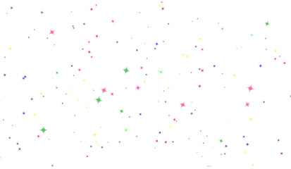 confetti on white background