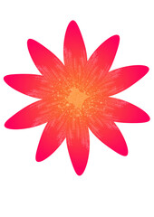 red and yellow flower design 