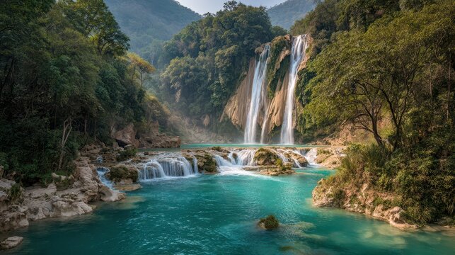 Breathtaking Tamul Waterfall: A Crystalline Paradise in Huasteca Potosina, San Luis Potosi