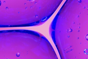 Vivid purple and blue liquid bubble structures, ideal for energetic branding, futuristic motion design, and eye-catching editorial compositions