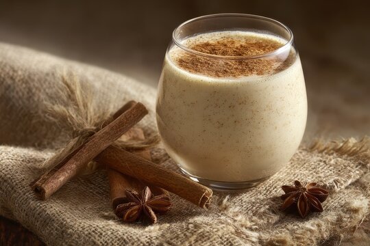Delicious Homemade Coquito: A Festive Puerto Rican Eggnog with Cinnamon and Anise for Christmas Celebrations