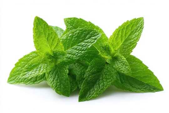 Fresh Mentha Pulegium Leaves: Close-Up of Green Herb with White Highlights for Tea and Culinary Uses