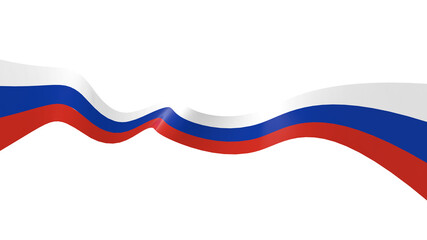 Fototapeta premium Russian flag ribbon 
