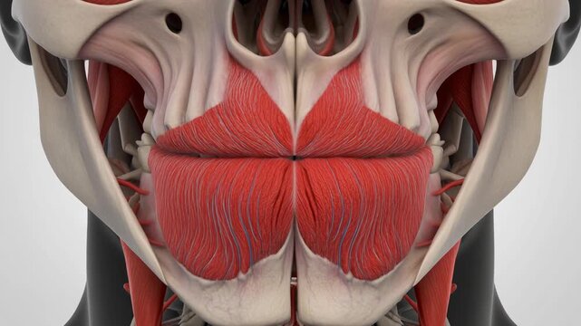 Animated 3D Anatomy of Levator Labii Superioris and Facial Muscles