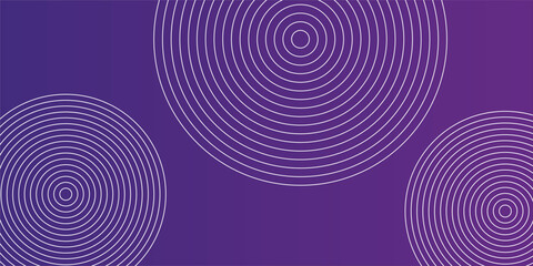 Simple purple abstract background with circle line motif