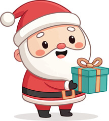 Festive Santa Claus Character – Clean Vector Christmas Design