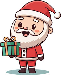Festive Santa Claus Character – Clean Vector Christmas Design