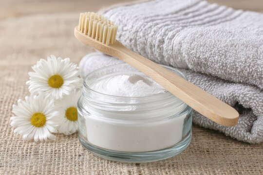 DIY Dental Care: Natural Toothpaste with White Clay for Freshness in the Bathroom