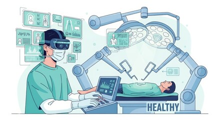 Augmented Reality Surgery Medical Innovation in Virtual Environment