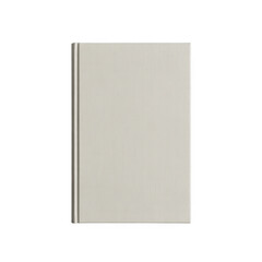 Plain bound book isolated on a transparent background
