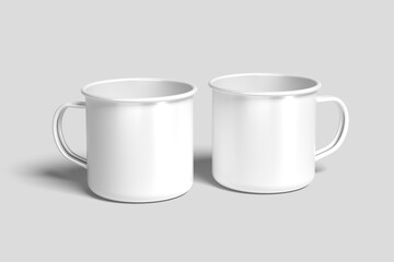 Enamel Mug Blank Mockup