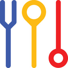 Abstract tools and support icons