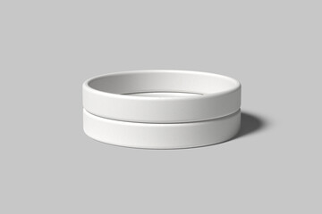 Silicone Wristband Blank Mockup